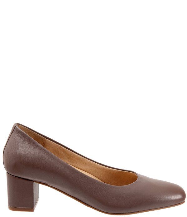 トロッターズ レディース シューズ パンプス レザー ヒール Trotters Daria Leather Block Heel Pumps Taupe トープ
