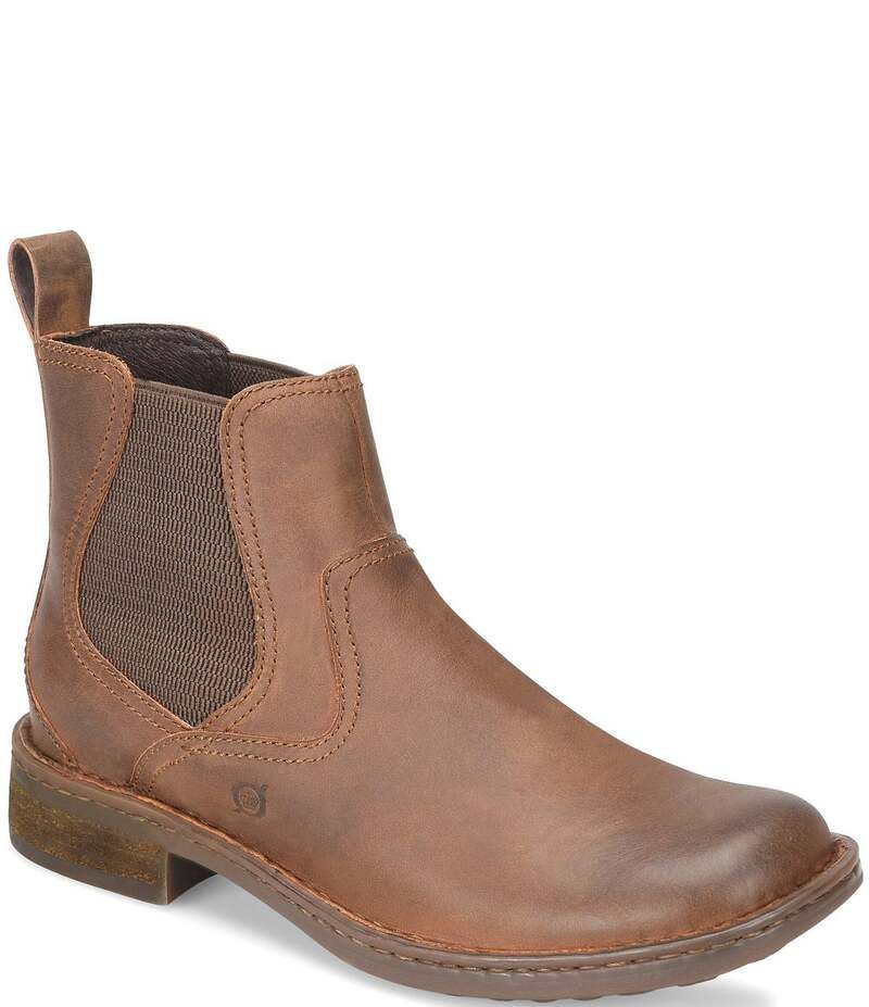 ボーン メンズ シューズ ブーツ・レインブーツ チェルシーブーツ チェルシー ブーツ レザー Born Mens Hemlock Leather Chelsea Boots Brown ブラウン
