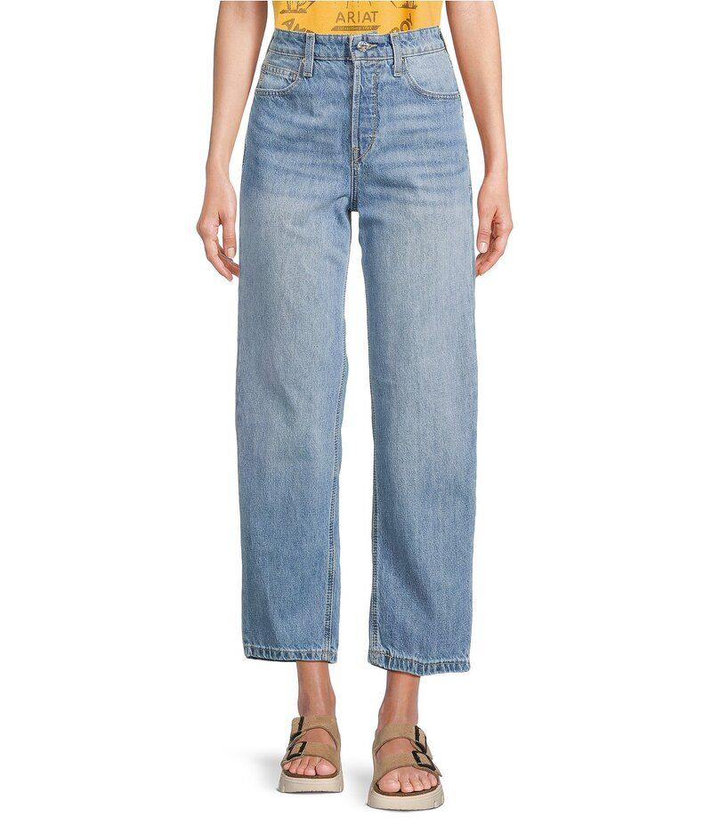 アリアト レディース ボトムス デニムパンツ ストレート ジーンズ Ariat Ultra High Rise Tomboy Straight Leg Jeans Concord
