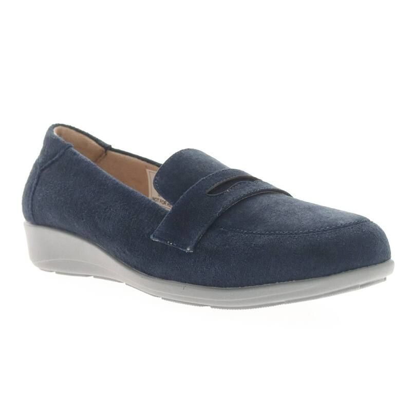 プロペット レディース シューズ スリッポン・ローファー Propet Yetta Womenslip On Shoes Navy ネイビー