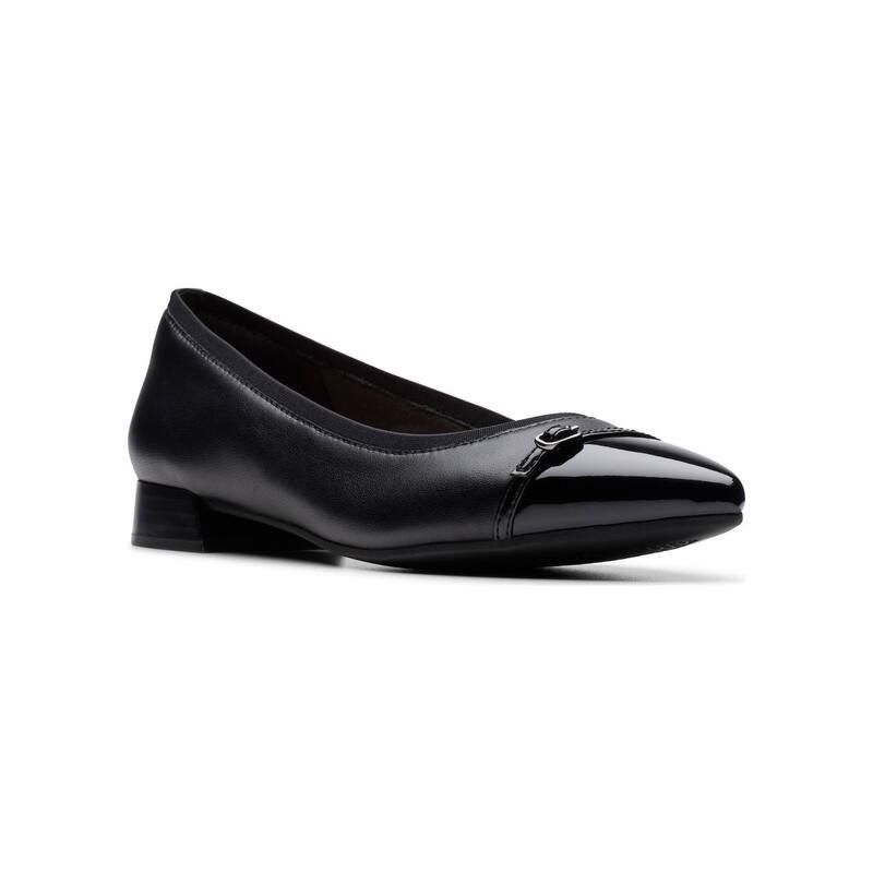 クラークス レディース シューズ スリッポン・ローファー Clarks Natalyn WomenslipOn Flats Black Leather ブラック