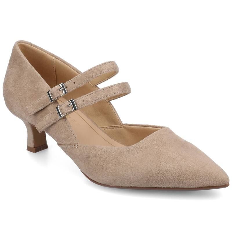 ジャーニー レディース シューズ パンプス ヒール Journee Carnation Medium and Wide Width Womens Kitten Heel Mary Jane Point