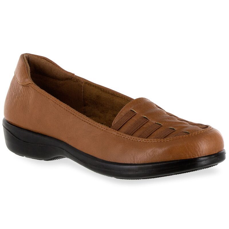 イージーストリート レディース シューズ スリッポン・ローファー Easy Street Genesis Womens Comfort SlipOn Shoes Tobacco