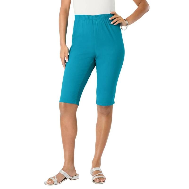ロアマンズ レディース ボトムス ハーフパンツ・ショーツ プラスサイズ Roamans Womens Plusize Comfort Stretch Bermuda Jean Short Deep T 10,245円
