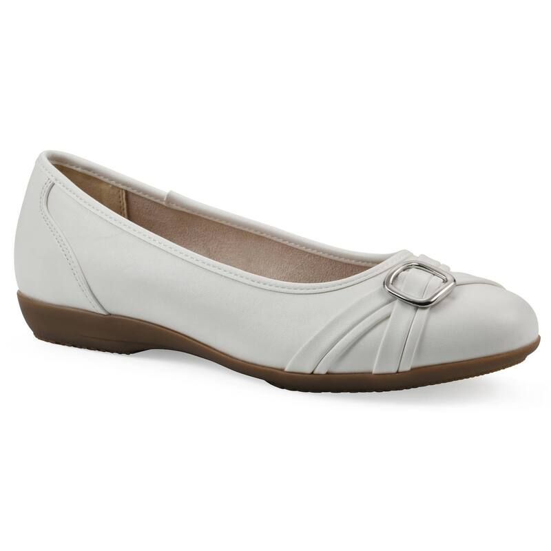 クリフバイホワイトマウンテン レディース シューズ サンダル Cliffs by White Mountain Calming Womens Ballet Flats White Smooth ホワイ