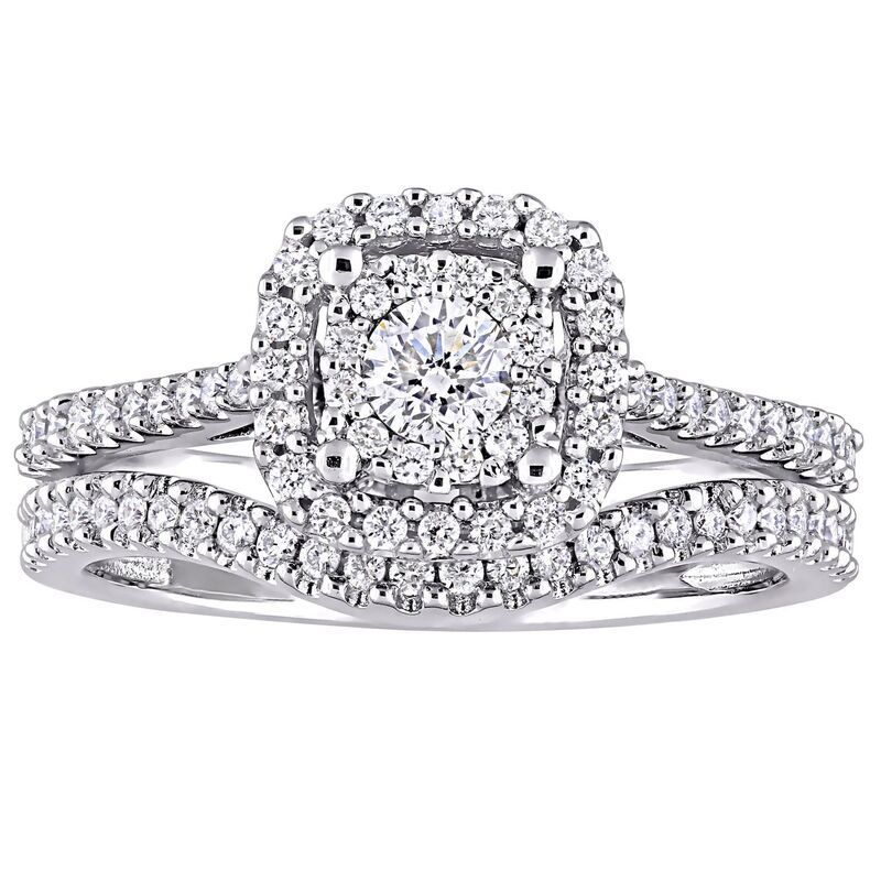 ステラ グレース レディース アクセサリー リング Stella Grace 10k White Gold 58 CaratW Diamond Engagement Ring Set 10k Whit