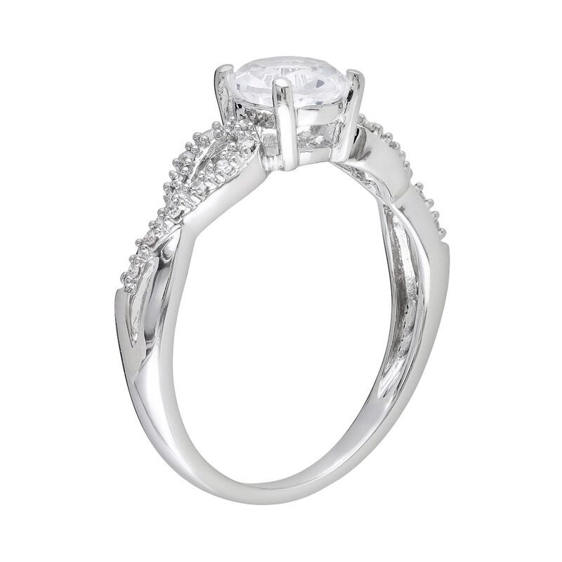 ステラ グレース レディース アクセサリー リング Stella Grace 10k White Gold 110 CaratW Diamond LabCreated White Sapphire T