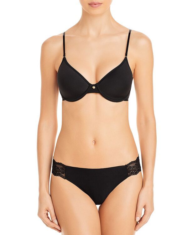 ナトリ レディース トップス Tシャツ Natori Understated Contour Underwire TShirt Bra Black ブラック
