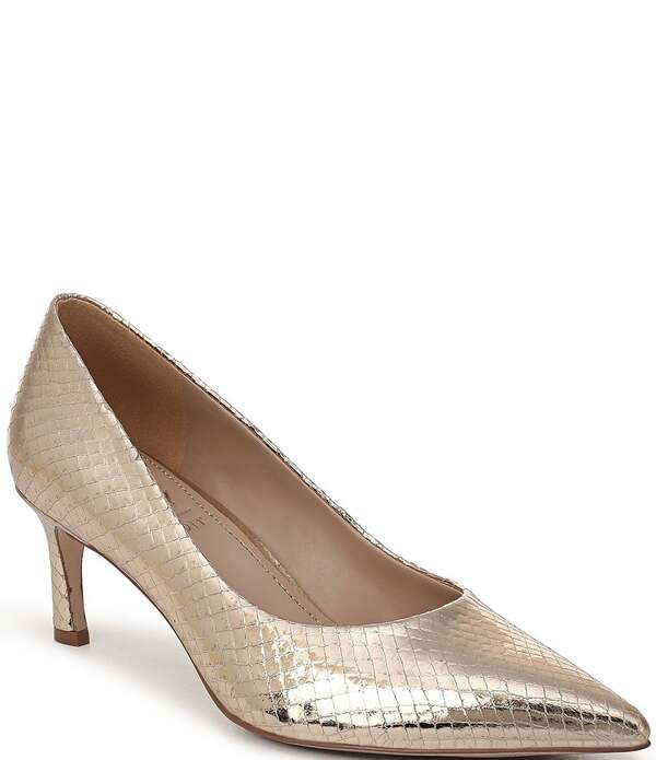 ナチュライザー レディース シューズ パンプス トール レザー Naturalizer 27 EDIT Francis Metallic Leather Dress Pumps Light Champ