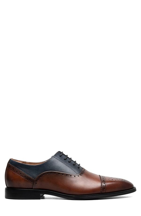 ステイシーアダムス メンズ シューズ オックスフォード キャップ Stacy Adams Reynolds Cap Toe Oxford Brown Navy ネイビー
