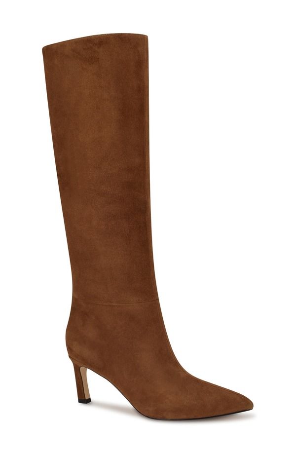 ナインウェスト レディース シューズ ブーツ・レインブーツ Nine West Lorthey Pointed Toe Knee High Boot Dark Natural