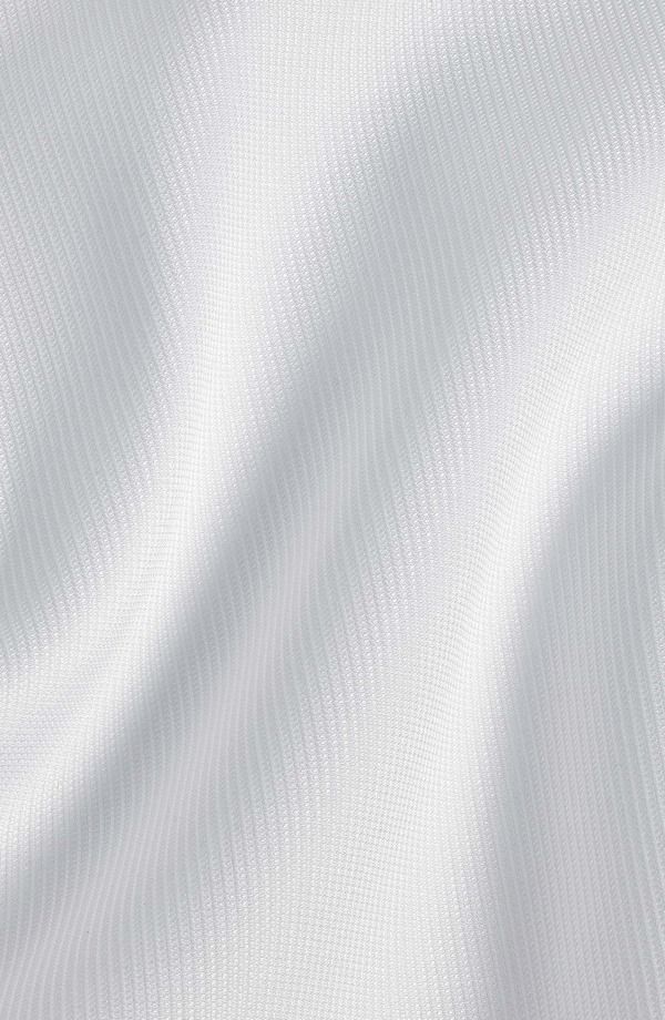 デイビッドドナヒュー メンズ トップス シャツ Davidonahue Trim Fit French Cuff Covered Placket Formal Shirt White ホワイト