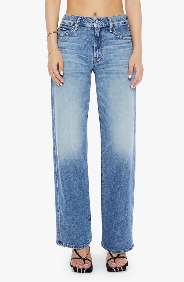 マザー レディース ボトムス デニムパンツ ワイドレッグ ジーンズ MOTHER Lil Tunnel Vision Sneak Wide Leg Jeans Im A Winner