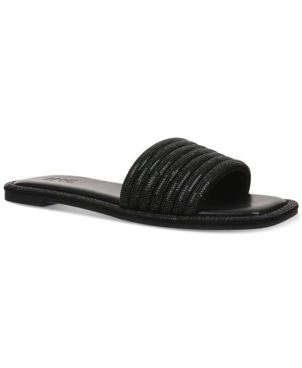 【送料無料】 アイエヌシー インターナショナル コンセプト レディース サンダル シューズ Miimmii Slide Sandals Black Bling