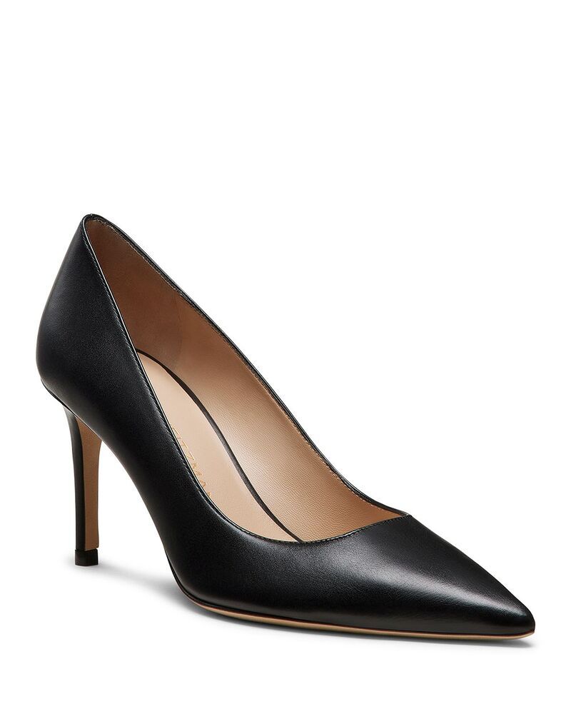 スチュアート ワイツマン レディース シューズ パンプス Stuart Weitzman Womenstuart Power 75 Pumps Black Smooth Leather ブラック
