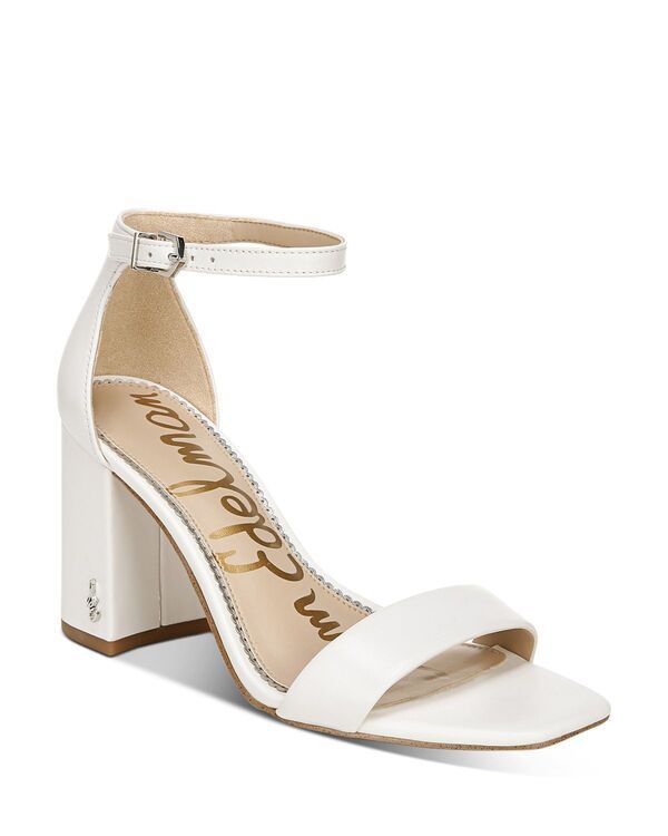 サムエデルマン レディース シューズ サンダル ヒール Sam Edelman Womens Daniella Strappy HighHeel Sandals White Leather ホワイト