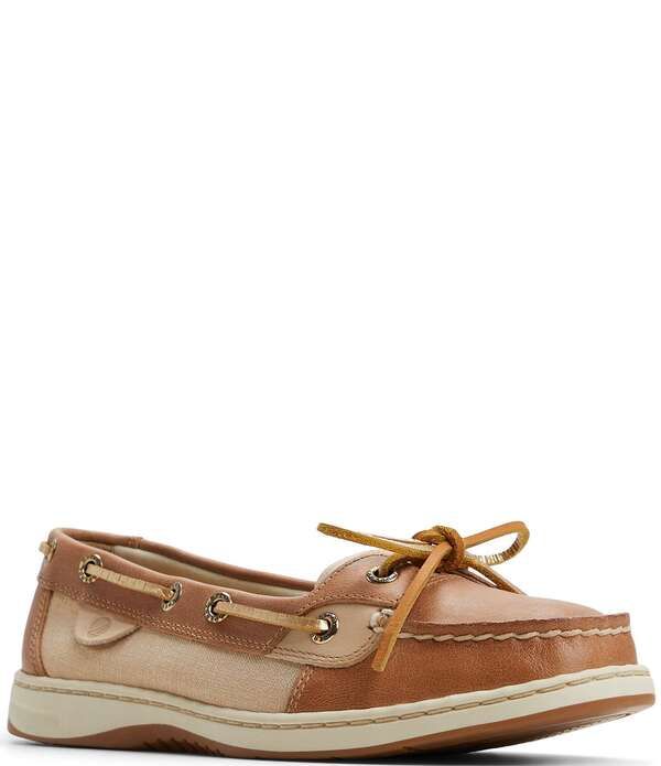 スペリー レディース シューズ オックスフォード レザー Sperry Womens Angelfish Leather Boat Shoes Tan Combo タン