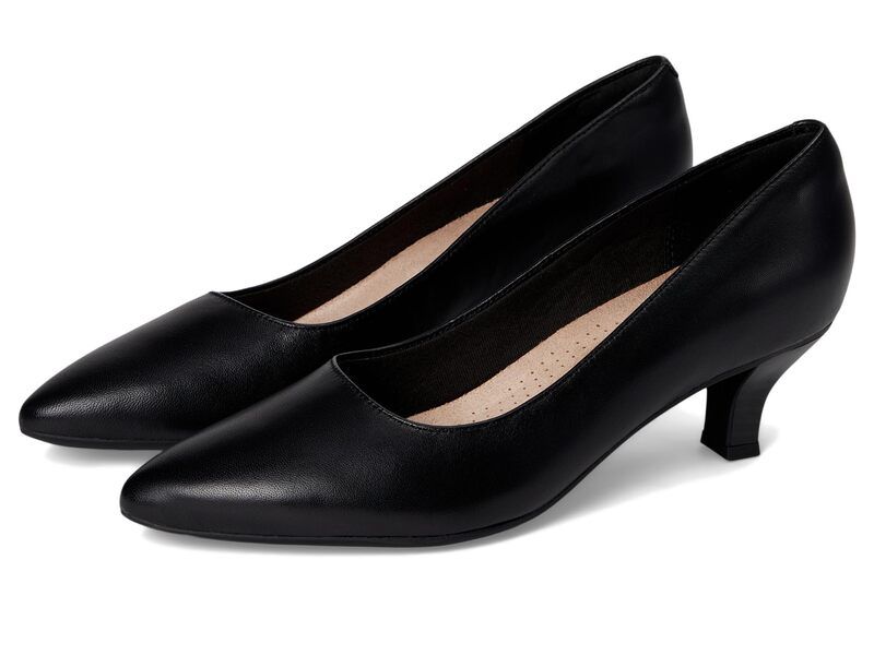 クラークス レディース シューズ ヒール Clarks Kepley Vine Black Leather ブラック