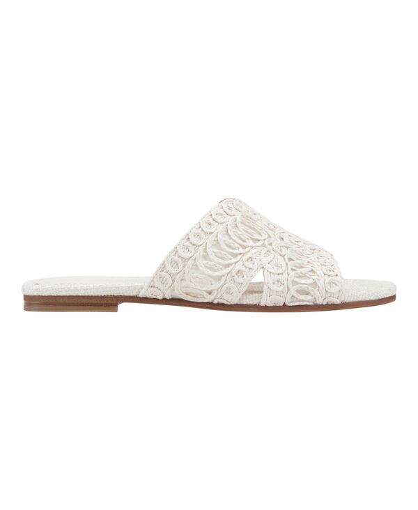 マーク・フィッシャー レディース シューズ スリッポン・ローファー サンダル レース Marc Fisher LTD Womens Nalany Lace Flat SlipOn Sandals Cr