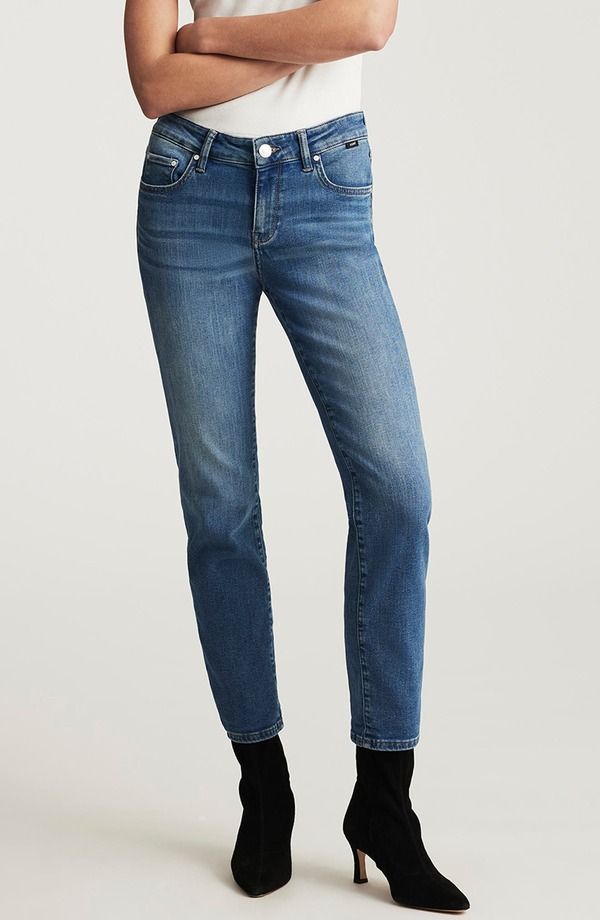 マーヴィ ジーンズ レディース ボトムス デニムパンツ Mavi Jeans Emma Mid Rise Slim Boyfriend Jeans Used Brushed Tribeca