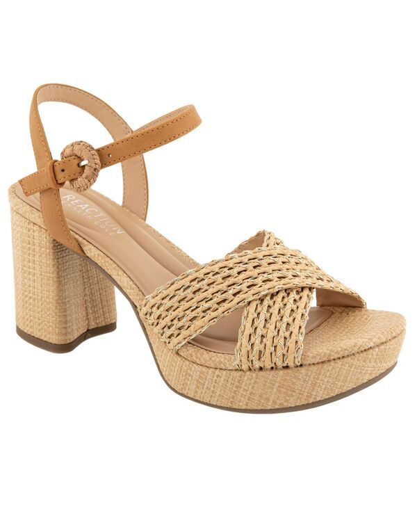 ケネスコール レディース シューズ サンダル プラットフォーム Kenneth Cole Reaction Womens Reeva Platform Dressandals Natural Raff