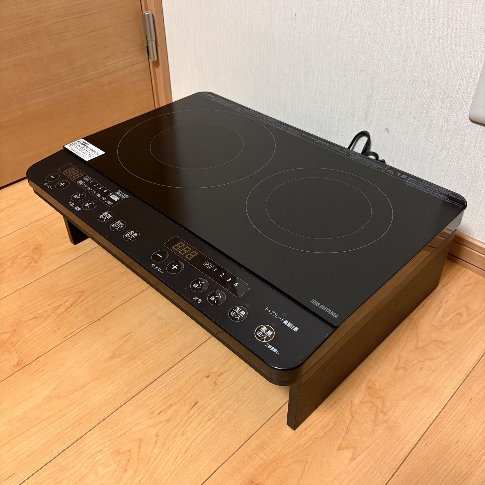 専用スタンド付き】IRIS OHYAMA IHコンロ IHK-WKT22-B - メルカリ