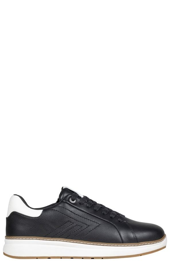 ビリーフットウェア メンズ シューズ スニーカー BILLY Footwear Comfort Luxe Side Zip Sneaker Black Leather ブラック