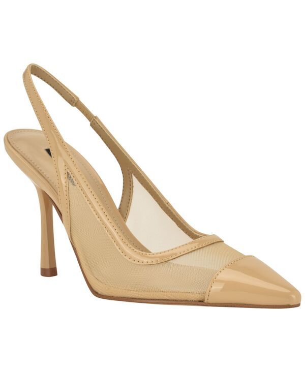 ナインウェスト レディース シューズ パンプス メッシュ Nine West Womens Jermain Mesh Slingback Stiletto Pumps New Tan Mesh タン