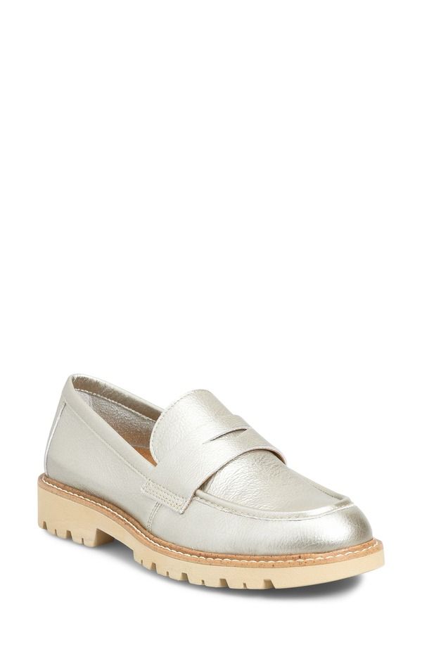 コンフォーティバ レディース シューズ スリッポン・ローファー Comfortiva Lug Sole Penny Loafer Silver シルバー 26,838円