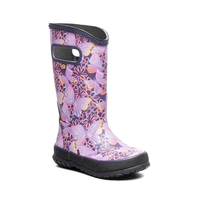 ボグス レディース シューズ ブーツ・レインブーツ Bogs Kids Waterproof Rain Bootsolar Butterfly
