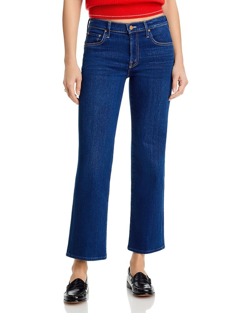 マザー レディース ボトムス デニムパンツ ジーンズ MOTHER The Mid Rise Rambler Zip Flood Jeans in Pinkies Upinkies Up