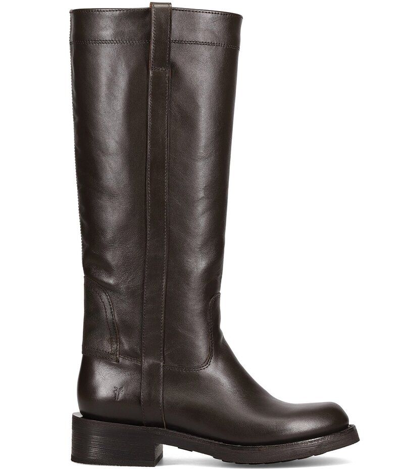 フライ レディース シューズ ブーツ・レインブーツ レザー Frye Viv Leatheriding Boots Dark Brown ブラウン