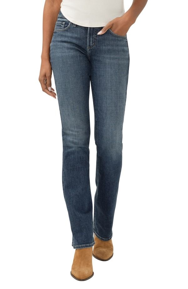 シルバー ジーンズ レディース ボトムス デニムパンツ ブーツカット ブーツ Silver Jeans Co Suki Curvy Slim Bootcut Jeans Beats