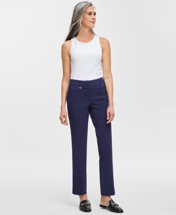 ジェイエムコレクション レディース ボトムス カジュアルパンツ パンツ JM Collection Womens SlimLeg CurvyFit Pants 2PS 28W Intrepid Blu