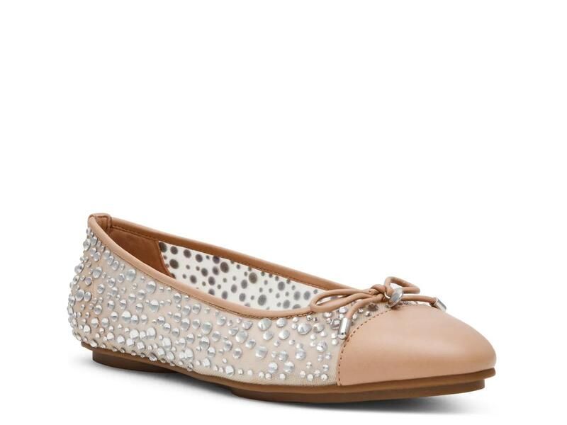 アンクライン レディース シューズ パンプス Anne KleinLuci Ballet Flat BeigeRhinestone ベージュ