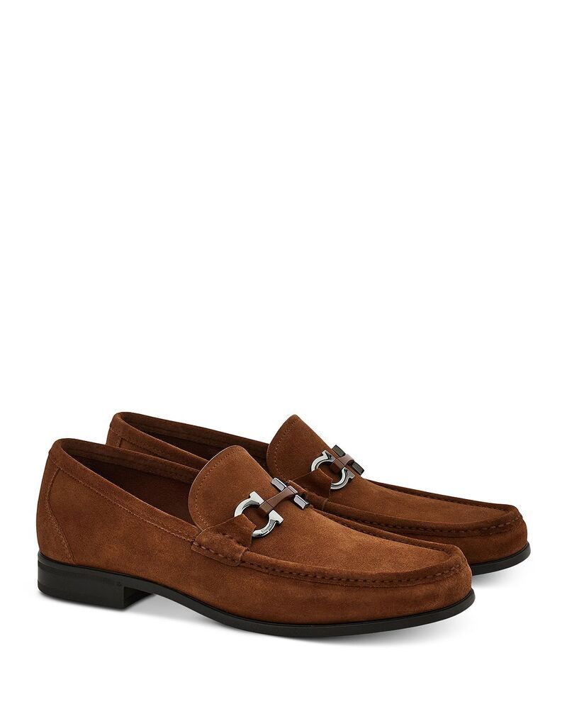 フェラガモ メンズ シューズ スリッポン・ローファー FERRAGAMO Mens Gancini Ornament Loafers Midbrown