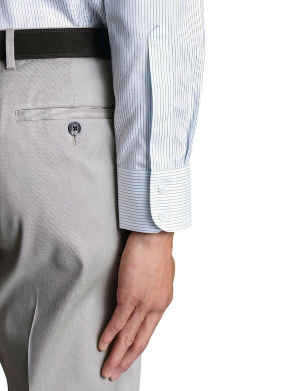 チャールズティリット メンズ トップス シャツ Charles Tyrwhitt NonIron Twill Fine Stripe Shirt Indigo Blue インディゴ