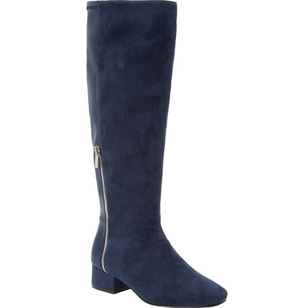 コンフォートビュー レディース シューズ ブーツ・レインブーツ Comfortview The Ivana Wide Calf Boot Navy ネイビー