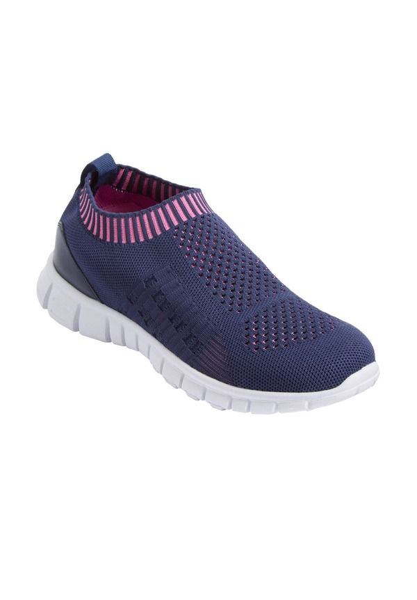 コンフォートビュー レディース シューズ スリッポン・ローファー スニーカー Comfortview Cv Sport Bellamy Slip On Sneaker Navy Pink ネイビー