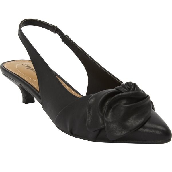 コンフォートビュー レディース シューズ ヒール Comfortview The Tia Slingback Black ブラック