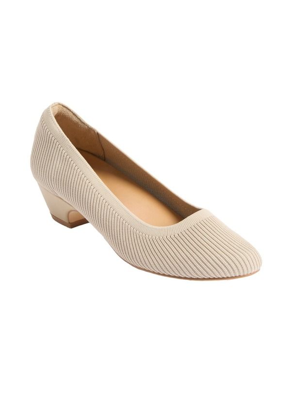 コンフォートビュー レディース シューズ ヒール Comfortview The Briley Slip On Pump Almond