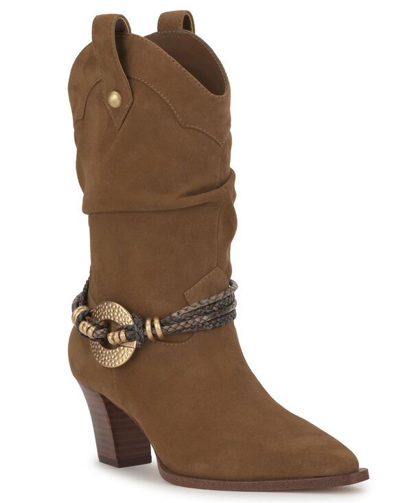 ジェシカシンプソン レディース シューズ ブーツ・レインブーツ Jessica Simpson Womens Hanie Western Slouch Bootiesafari Brown Suede