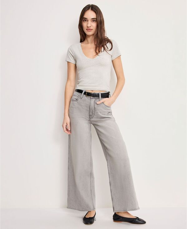 グッドアメリカン レディース ボトムス デニムパンツ ジーンズ Good American Womenskate High Rise Jeans Gray グレー