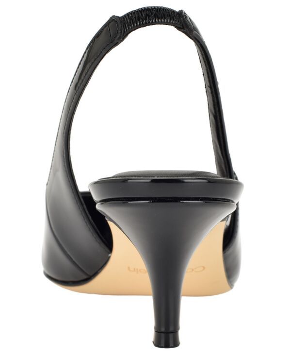 カルバンクライン レディース シューズ パンプス ヒール Calvin Klein Womens Emersyn Kitten Heel Slingback Pumps Black Patent ブラ