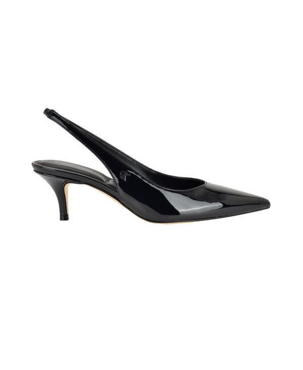 カルバンクライン レディース シューズ パンプス ヒール Calvin Klein Womens Emersyn Kitten Heel Slingback Pumps Black Patent ブラ