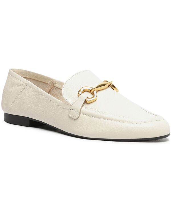 アレッツォ レディース シューズ スリッポン・ローファー レザー Arezzo Emma Horse Bit Pebbleather Classic Loafers Panacota Leather