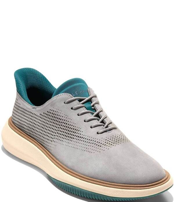 コールハーン メンズ シューズ オックスフォード Cole Haan Mens Grand Phaze Laser QuickOn Oxfords Ultimate GrayMediterranean