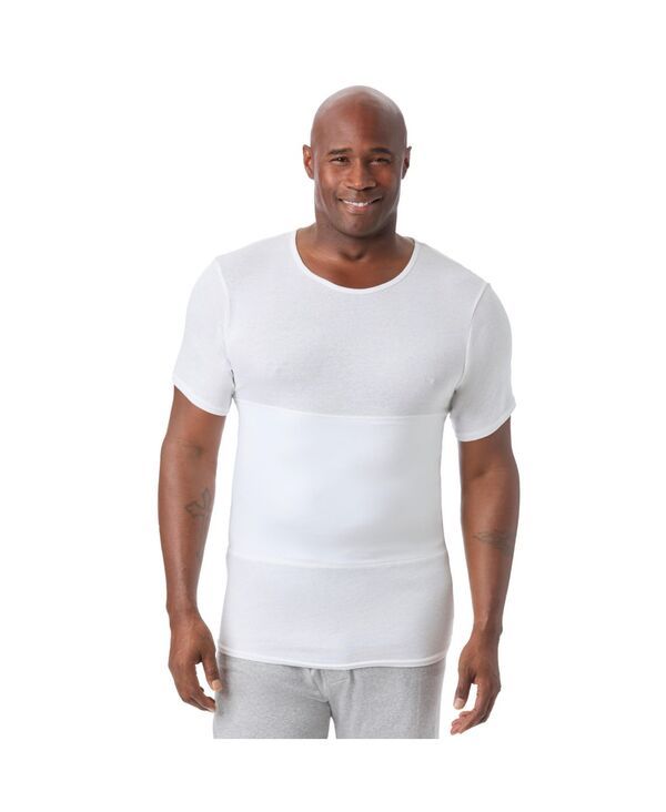キングサイズ メンズ トップス Tシャツ クルーネック トール KingSize Big Tall Sculpting Crewneck White ホワイト