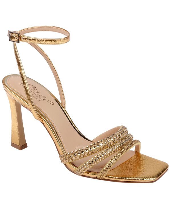 ジュウェルダグレイミシュカ レディース シューズ サンダル Jewel Badgley Mischka Womens Zimal II Square Toe Sandals Gold Antique