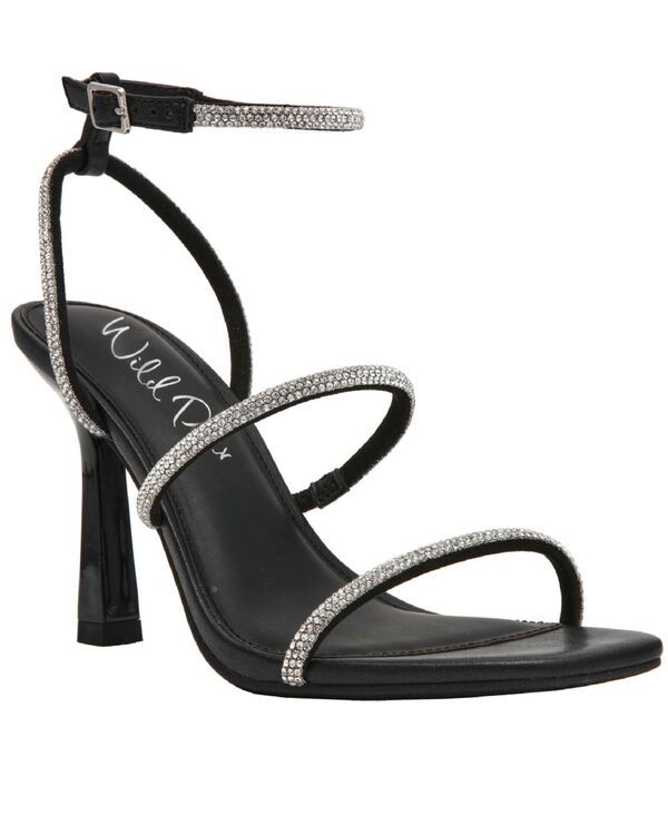 ワイルド ペアー レディース シューズ サンダル Wild Pair Womens Louudd Open Toevening Sandals Black Bling ブラック